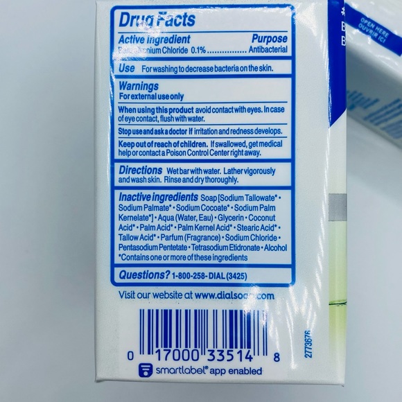 3 Dial Complete Clean+Gentle Aloe Soap 9 Bars Hypoallergenic Antibacterial New - Picture 5 of 5